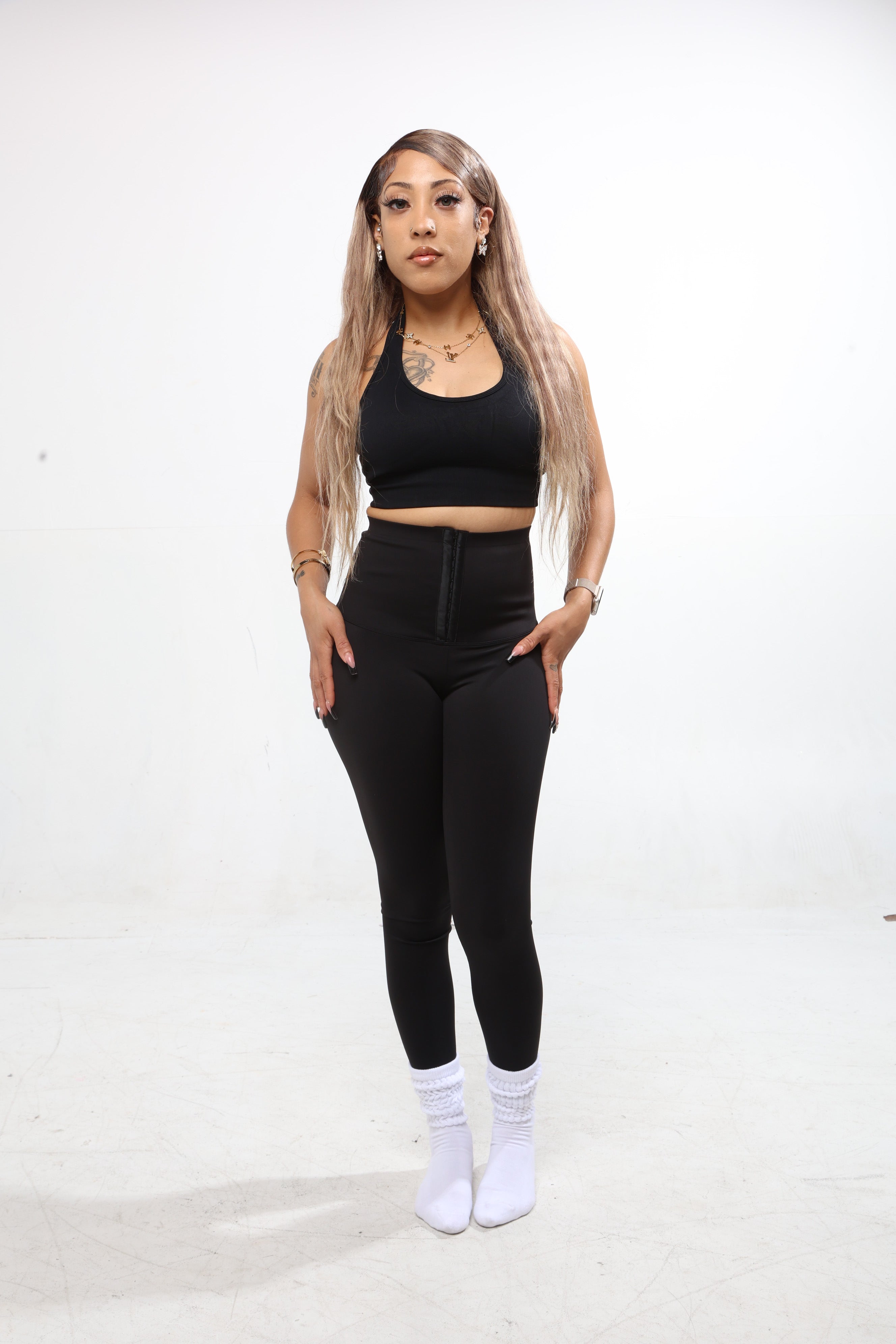 Shaped By Simone Sculpt Leggings High-Waisted Compression Shaping Leggings